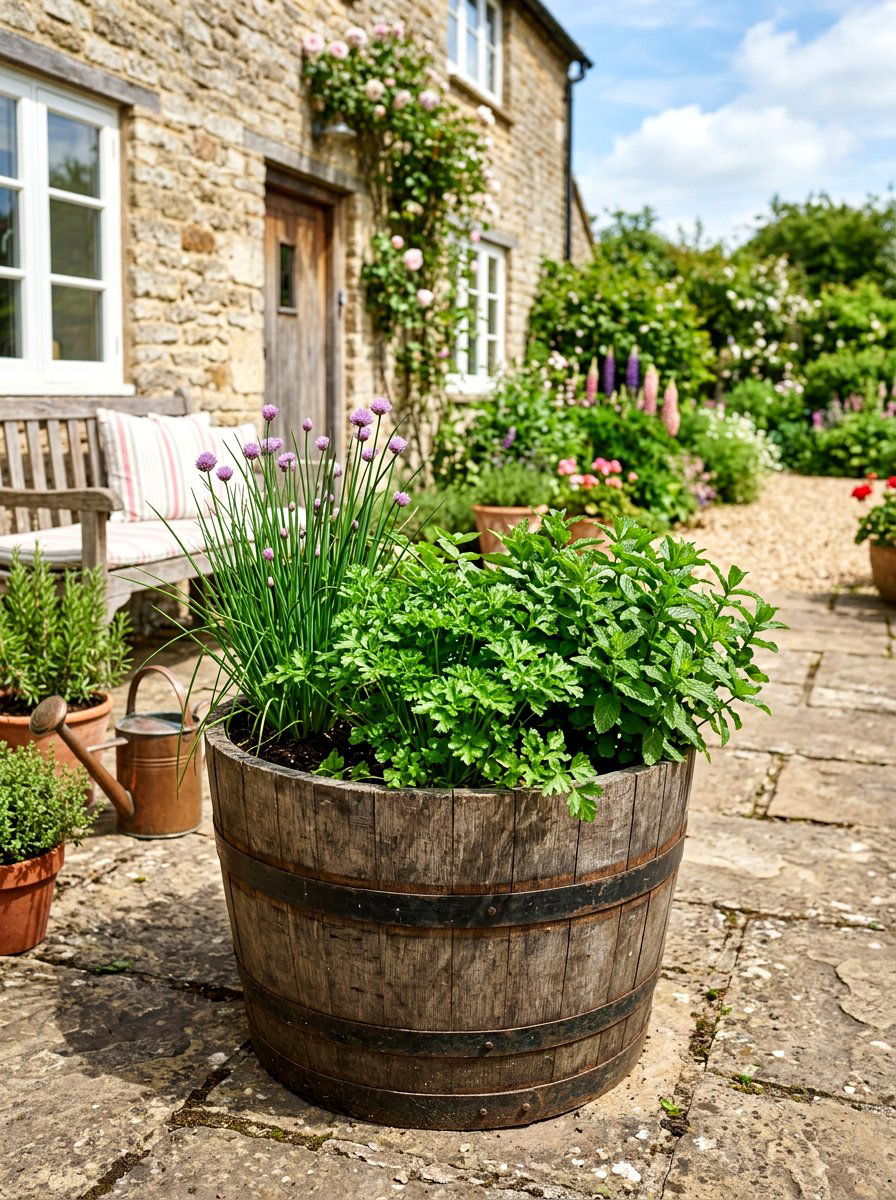 Spring herb garden planter - 25 Spring Garden Pot Ideas
