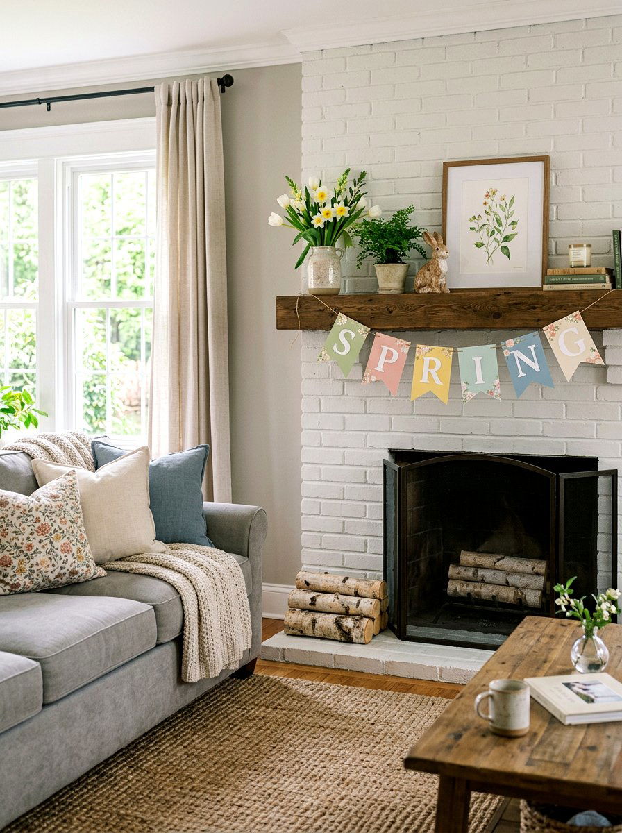 Spring paper banner - 25 Spring Paper Craft Ideas