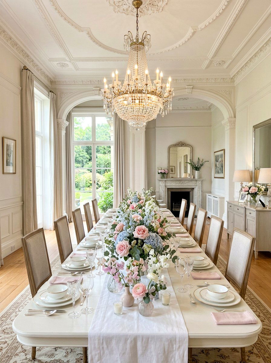 Spring pastel flower centerpiece - 25 Spring Fresh Flower Ideas