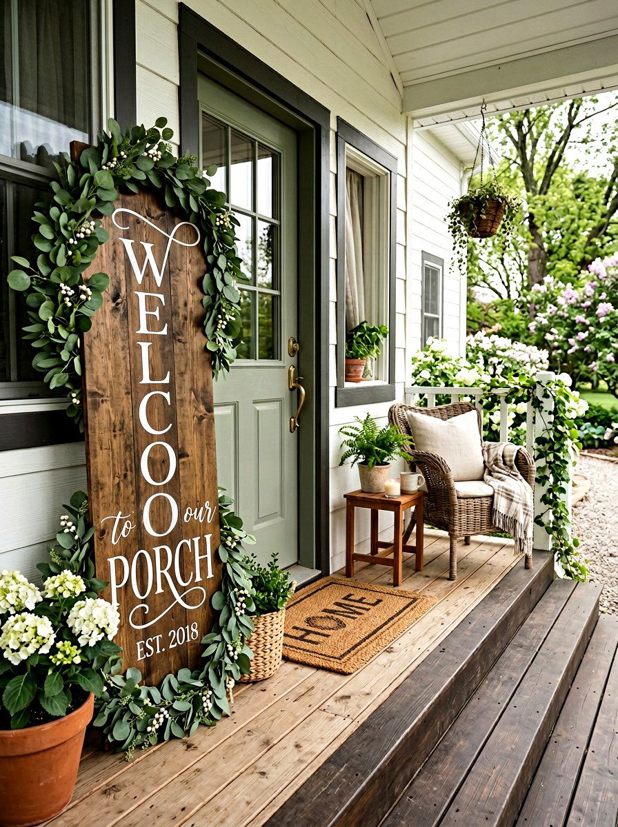 Spring welcome sign - 25 Spring Calligraphy Decor Ideas