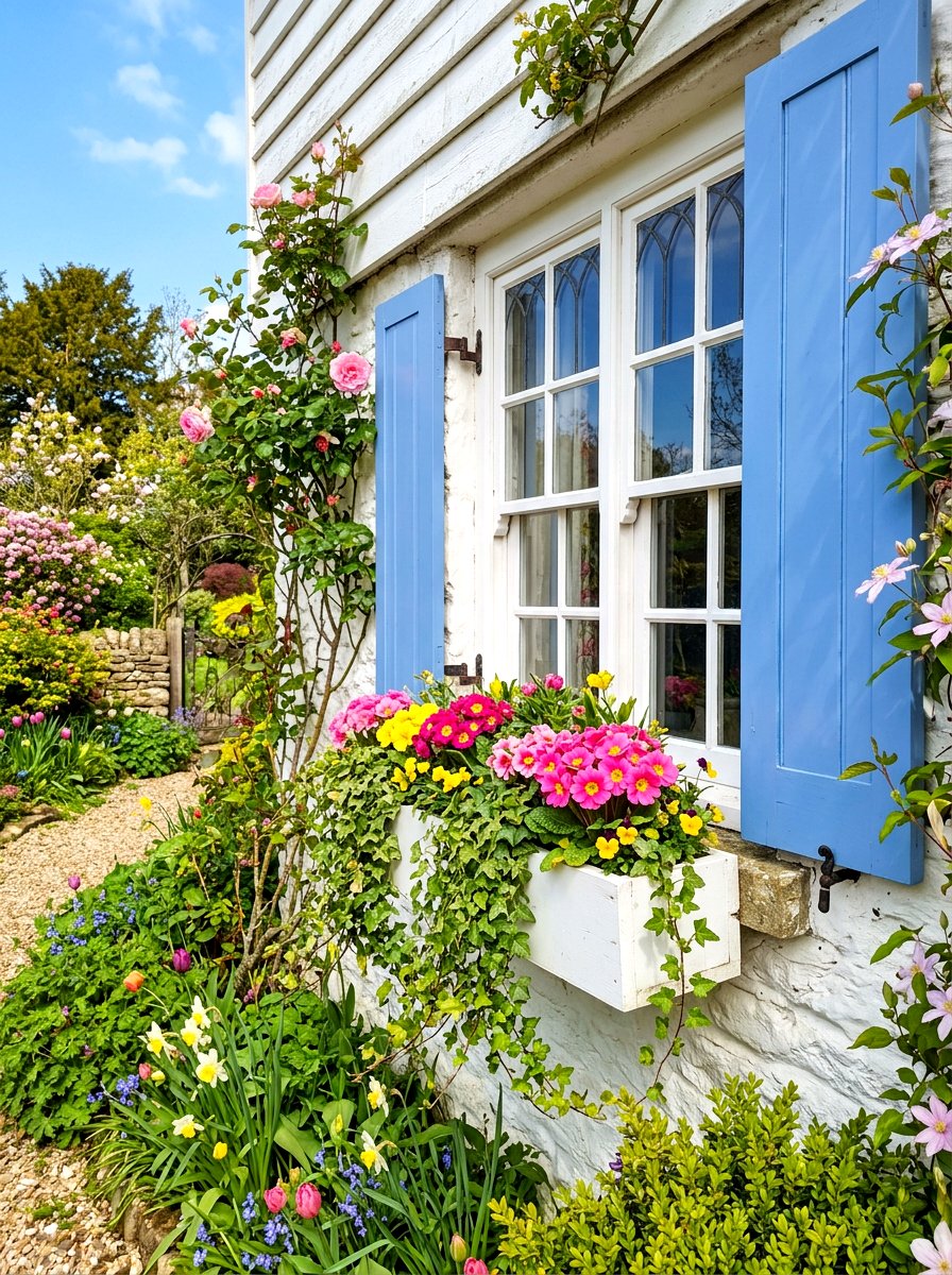 Spring window box - 25 Spring Container Garden Ideas