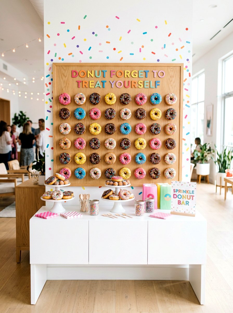Sprinkle Donut Bar - 25 Spring Sprinkle Party Decor Ideas