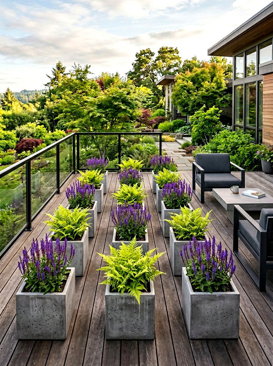 Square Concrete Planter - 25 Spring Concrete Planter Ideas