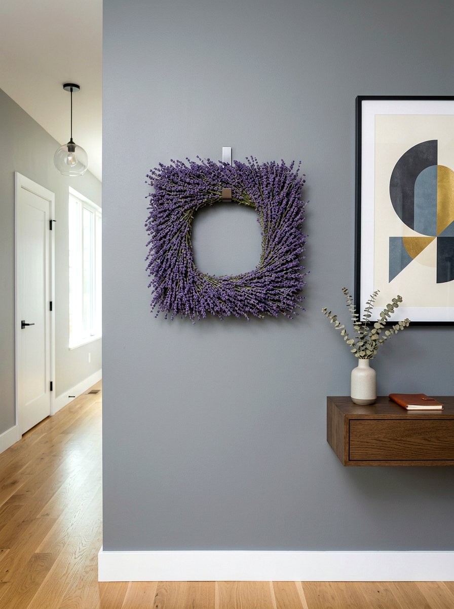 Square lavender wreath - 25 Spring Lavender Wreath Ideas