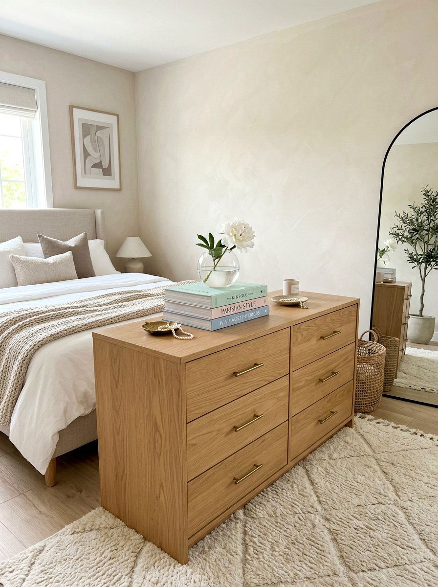 Stacked Book Styling - 25 Spring Dresser Top Decor Ideas