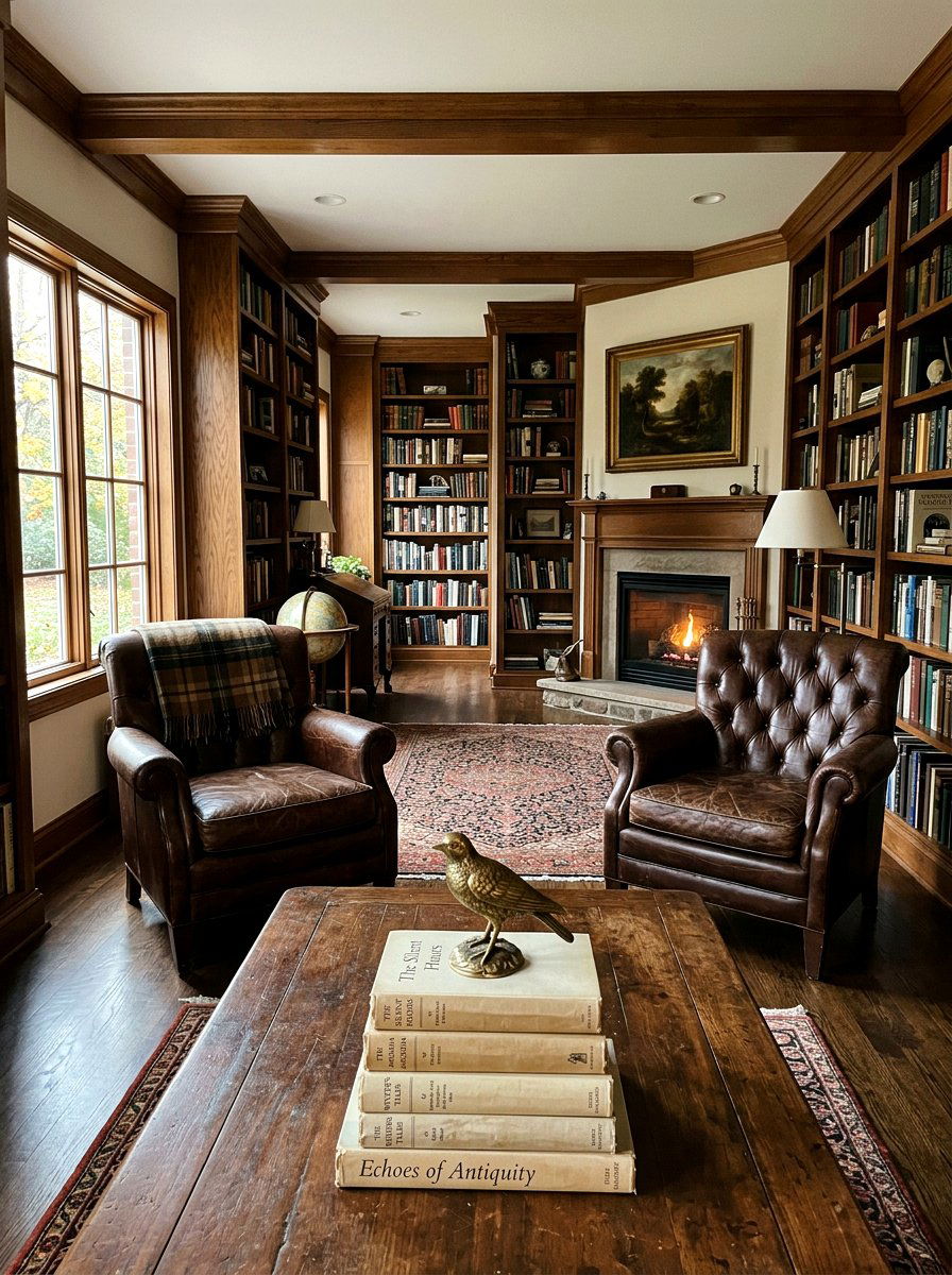 Stacked Vintage Books - 25 Spring Coffee Table Decor Ideas