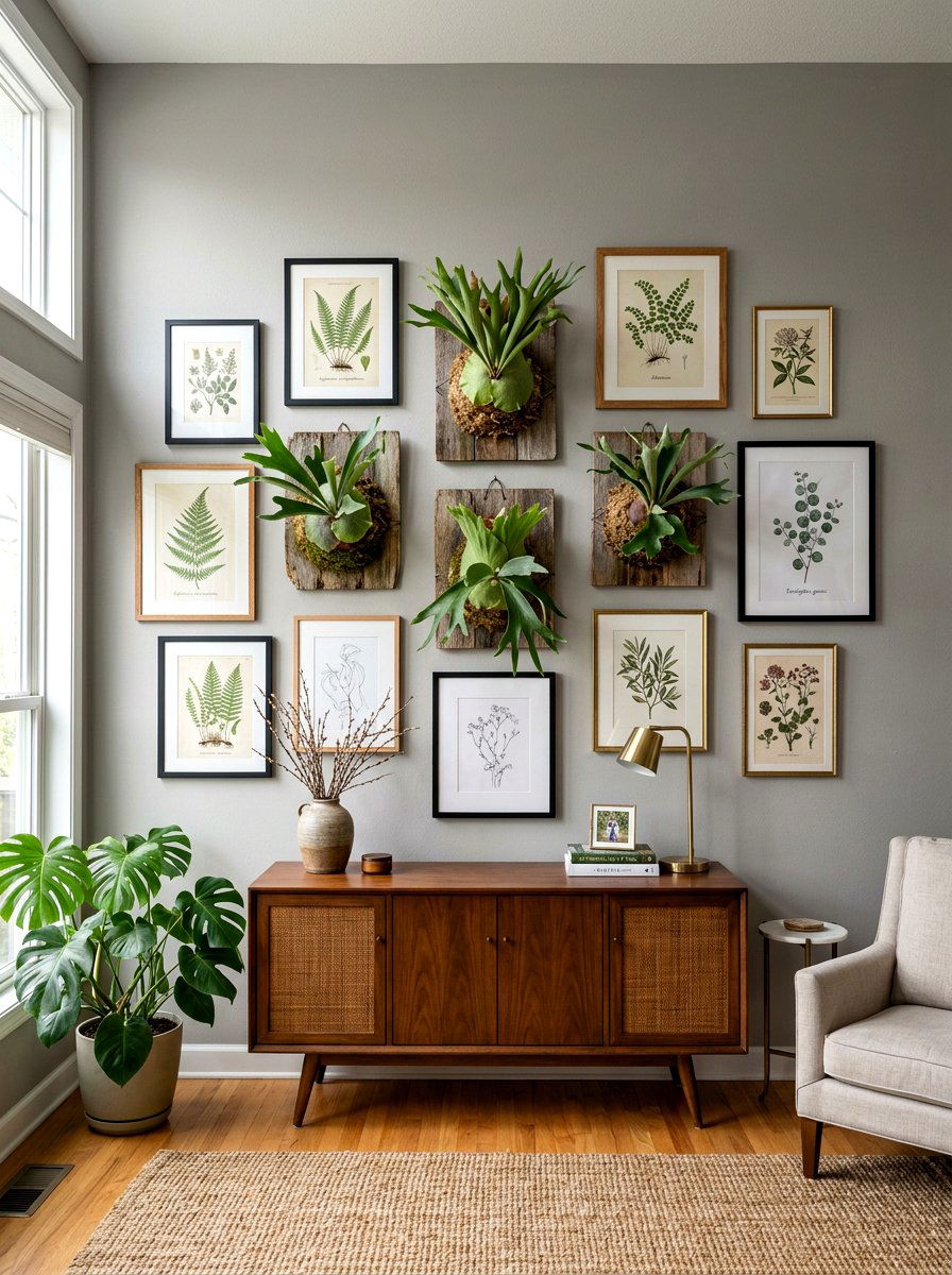 Staghorn Fern Wall Decor - 25 Spring Fern Decor Ideas