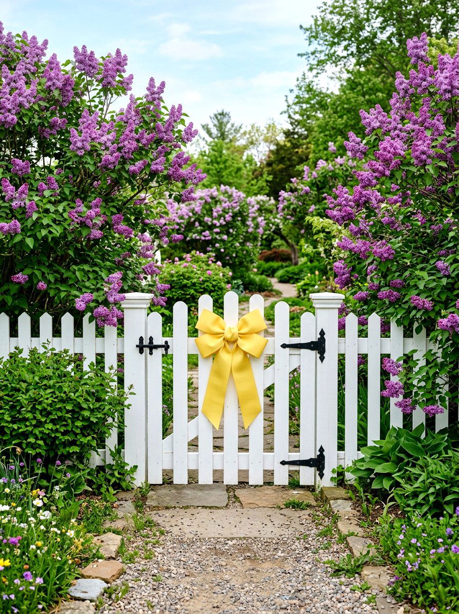 Staircase Garland Ribbon - 25 Spring Ribbon Decor Ideas
