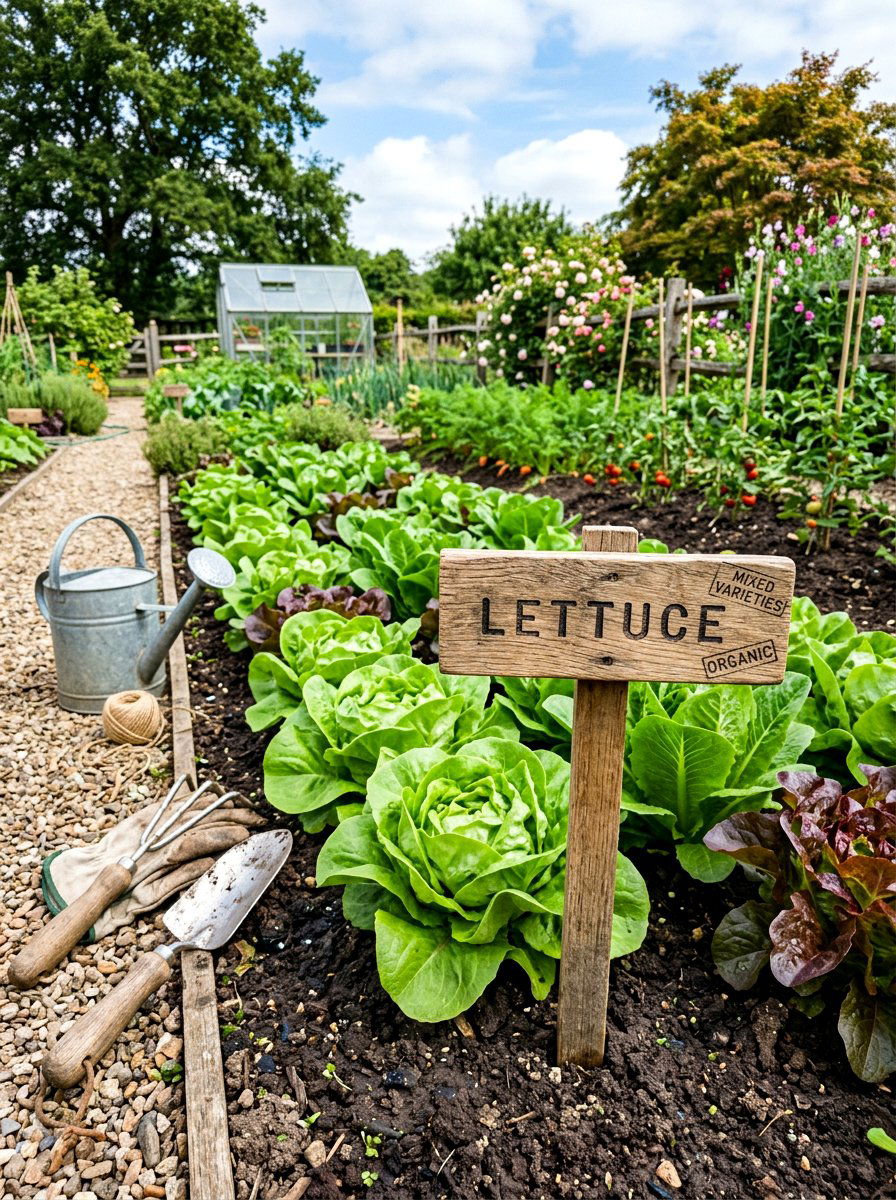Stamped Garden Markers - 25 Spring Stamped Decor Ideas