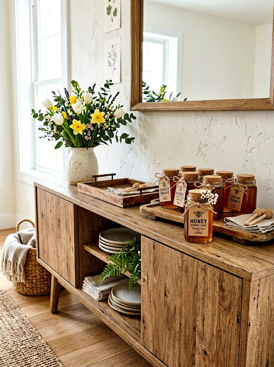 Stamped Kraft Paper Gift Tags - 25 Spring Stamped Decor Ideas