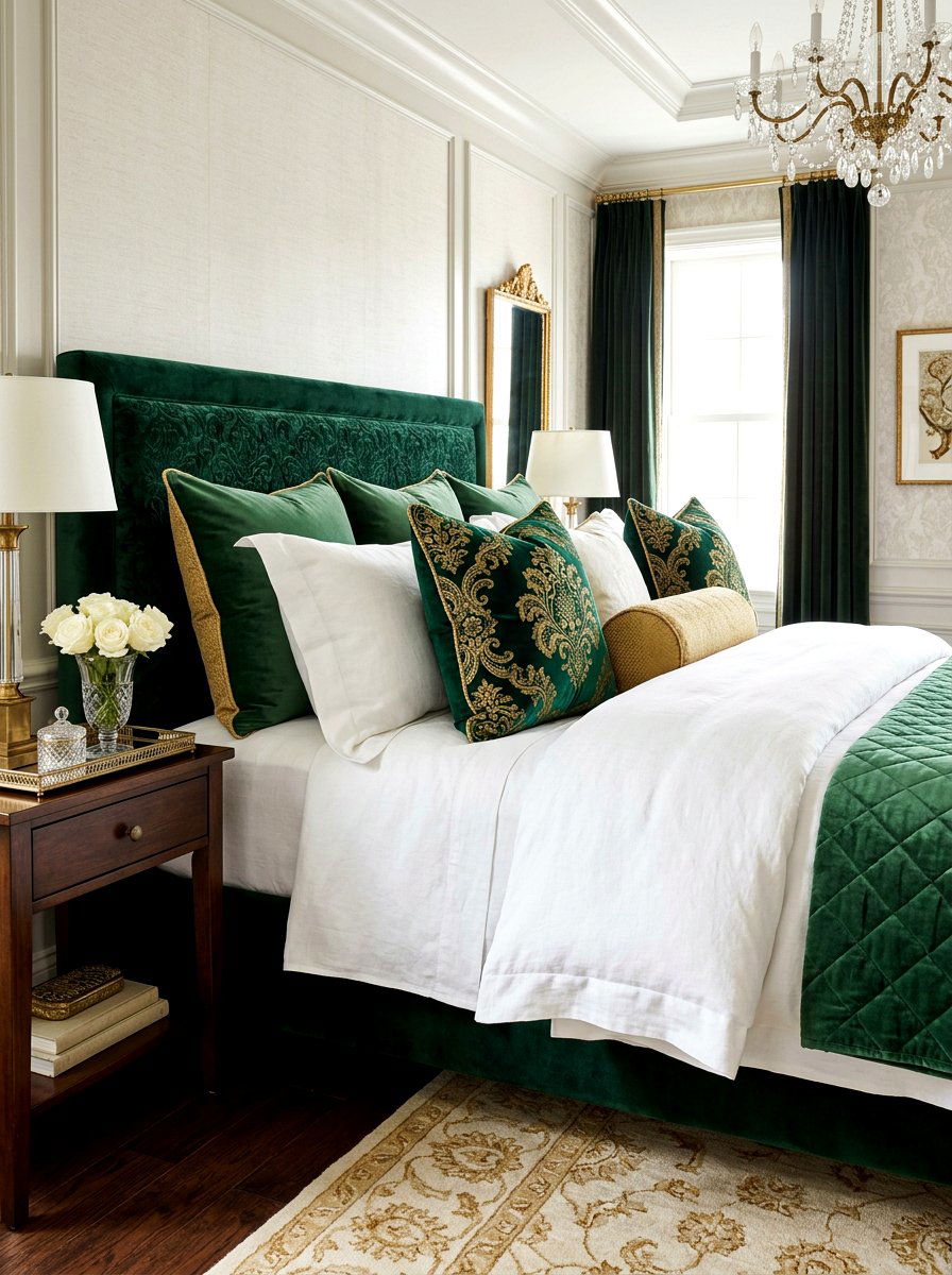 Stamped Velvet Pillows - 25 Spring Stamped Decor Ideas