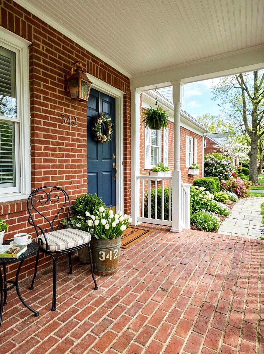 Stenciled Tin Bucket Flower Arrangement - 25 Spring Tin Bucket Planter Ideas