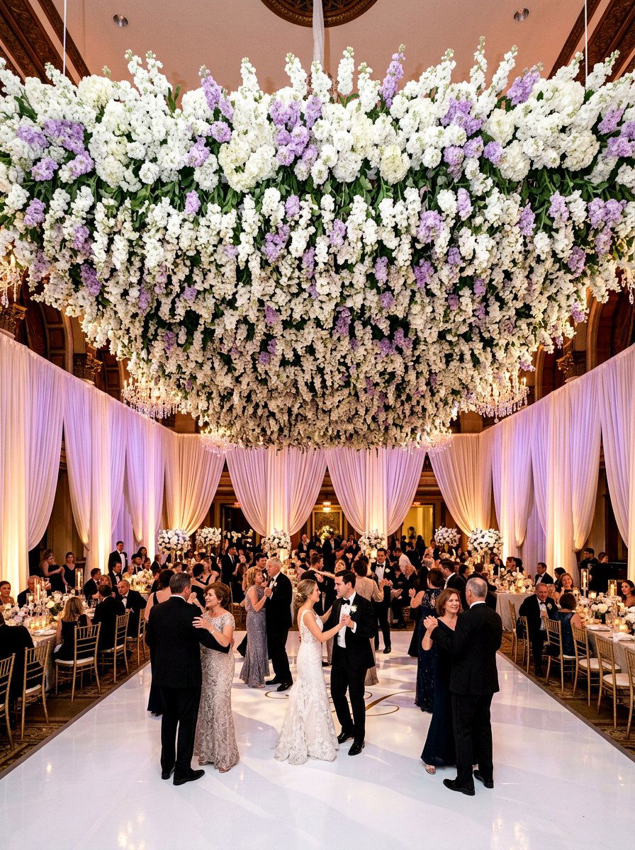 Stock Flower Installation - 25 Spring Wedding Flower Ideas