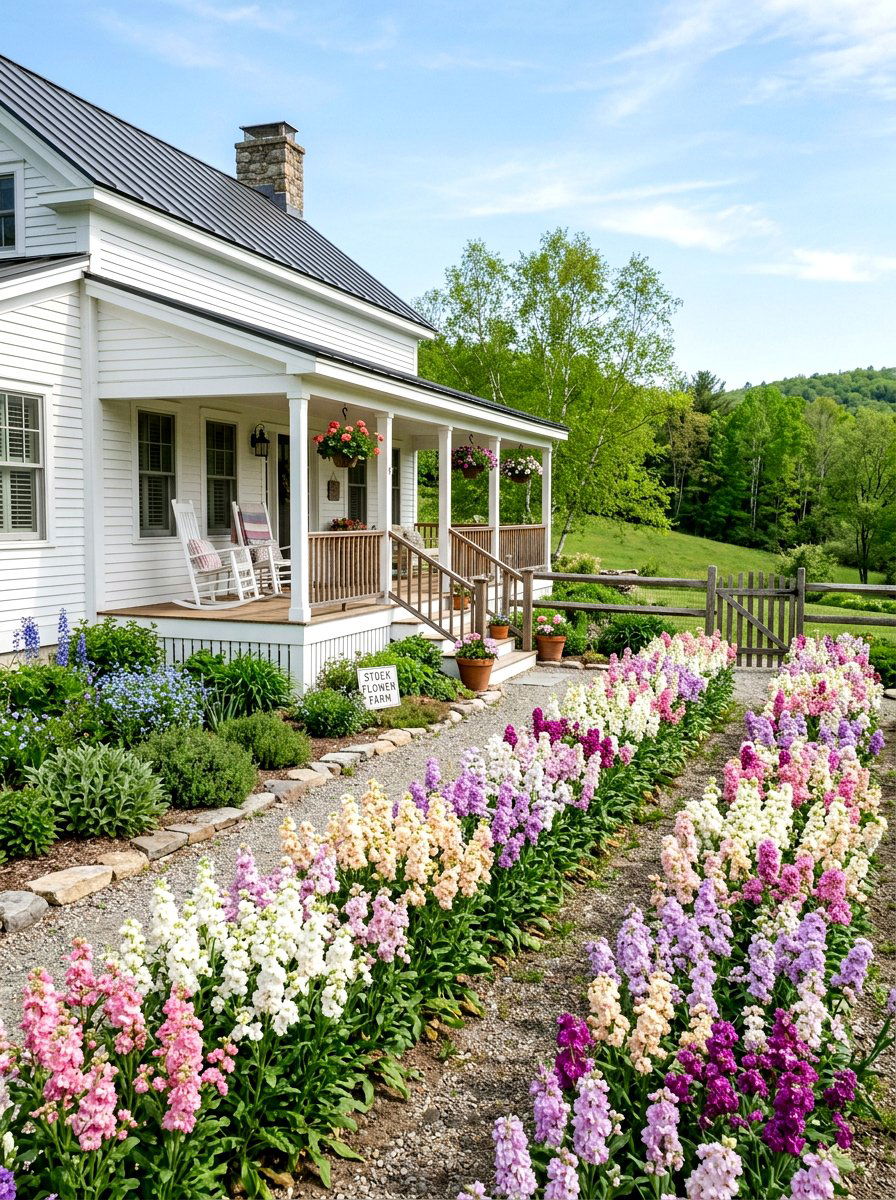 Stock flower farmhouse garden - 25 Spring Stock Flower Ideas