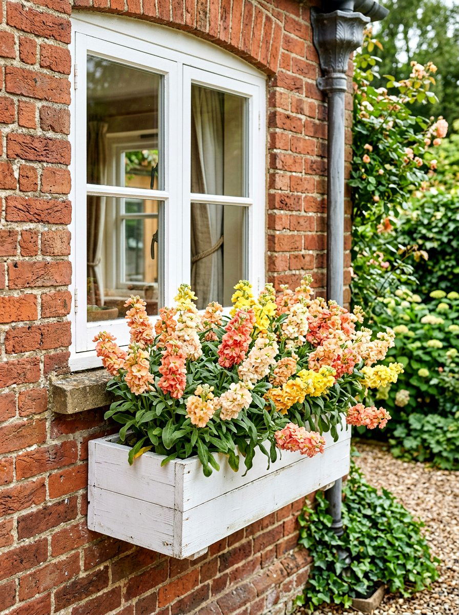 Stock flower window box - 25 Spring Stock Flower Ideas