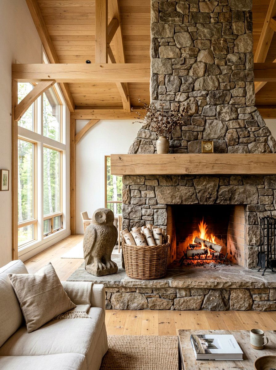 Stone Bird Sculpture