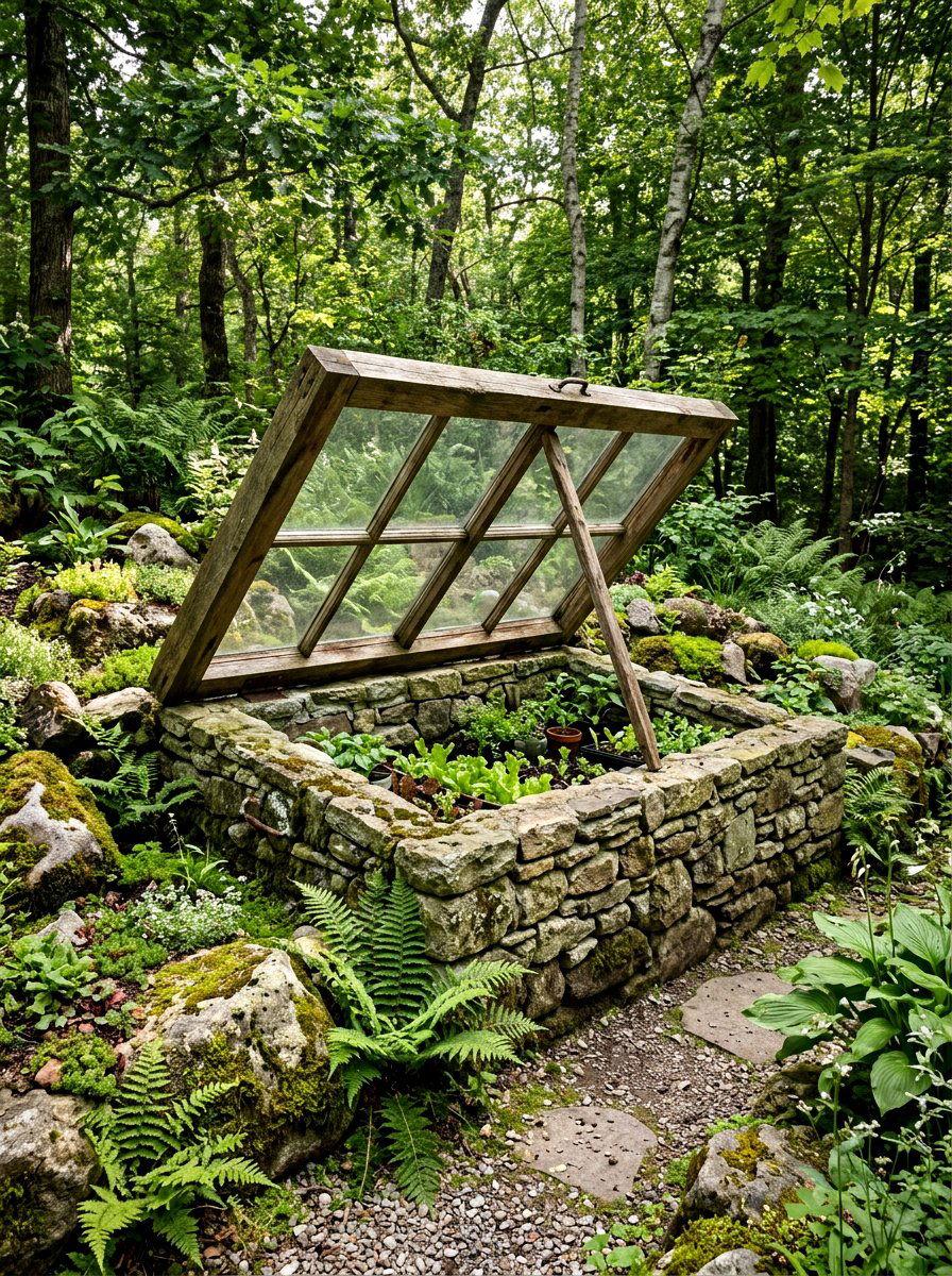 Stone Garden Cold Frame - 25 Spring Cold Frame Decor Ideas