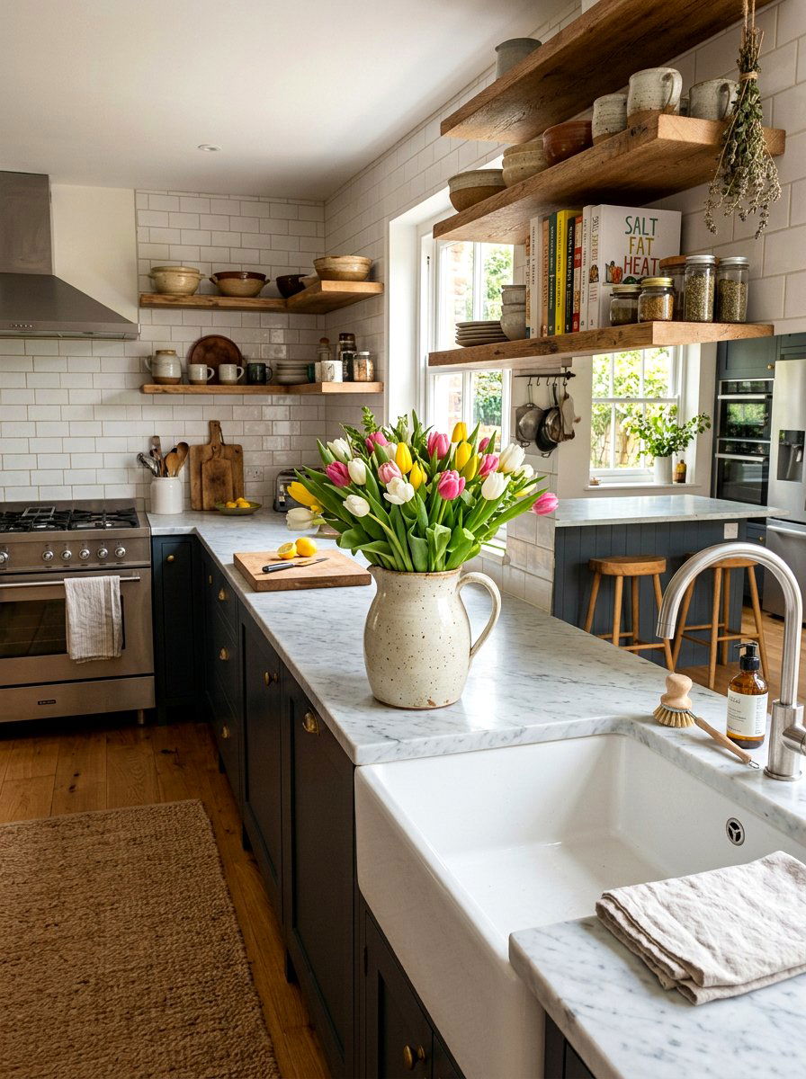 Stoneware Pitcher - 25 Spring Stoneware Decor Ideas