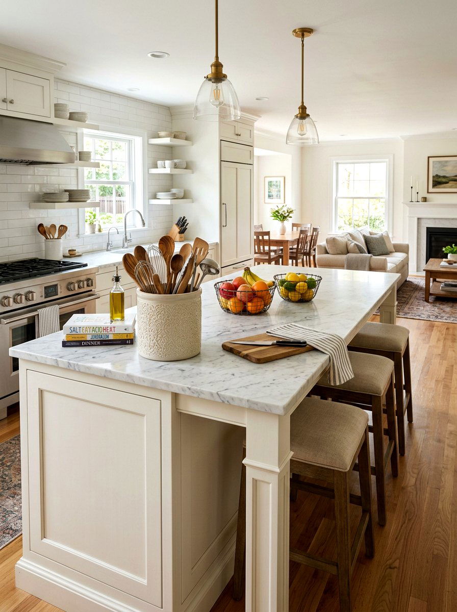 Stoneware Utensil Crock - 25 Spring Stoneware Decor Ideas