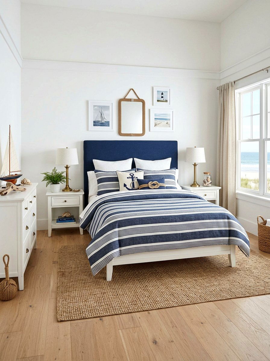 Striped Linen Duvet - 25 Spring Bedding Ideas