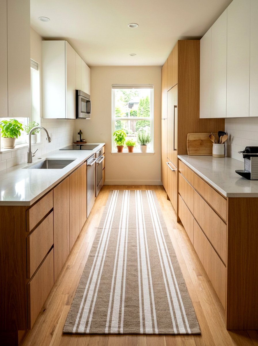 Striped kitchen rug - 25 Spring Kitchen Rug Ideas