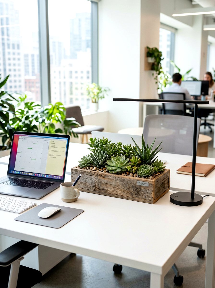 Succulent Planter Box - 25 Spring DIY Decor Ideas