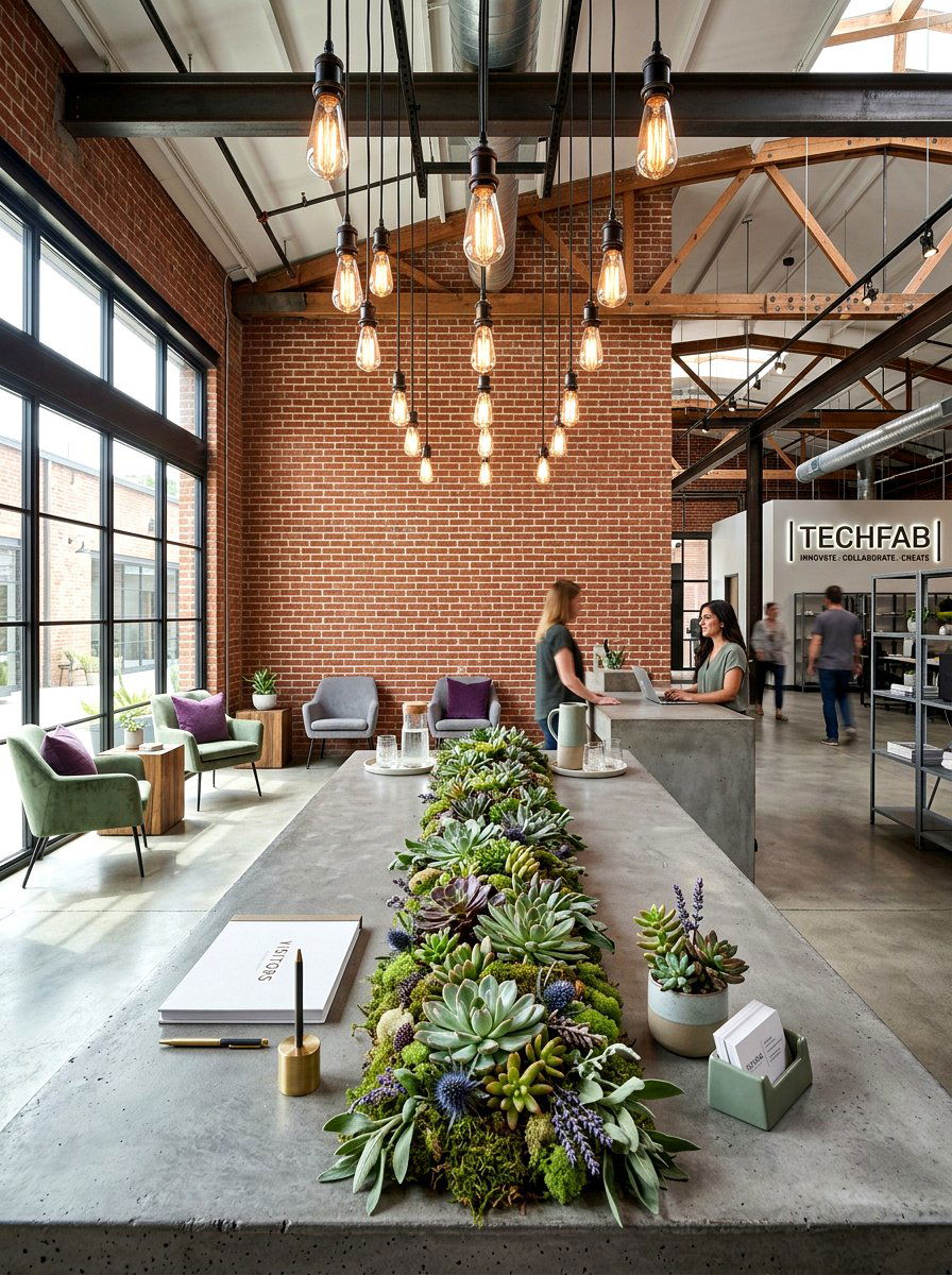 Succulent Table Decor - 25 Spring Wedding Garland Ideas