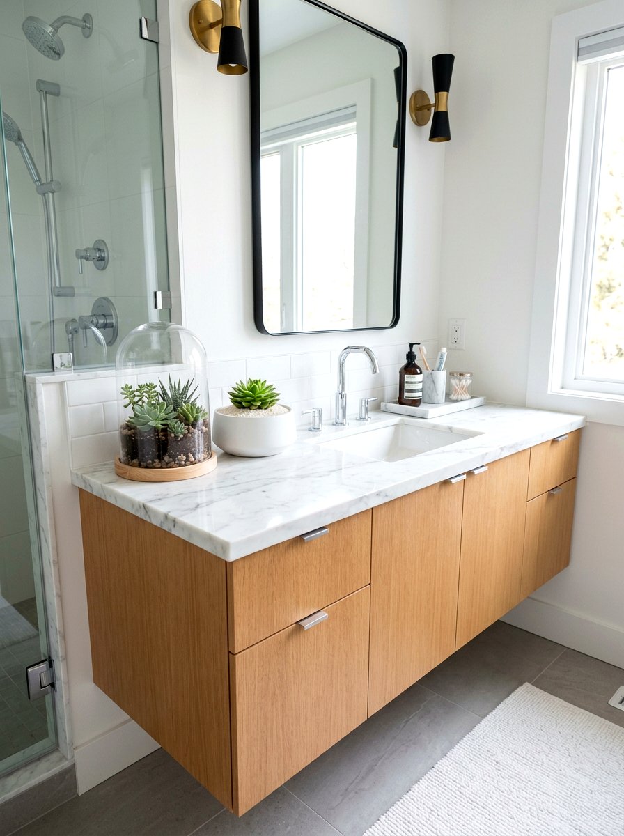 Succulent bell jar - 25 Spring Bell Jar Decor Ideas