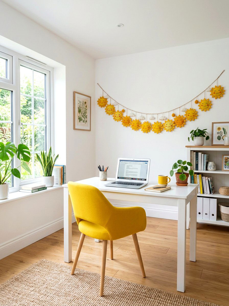 Sun Felt Garland - 25 Spring Felt Garland Ideas