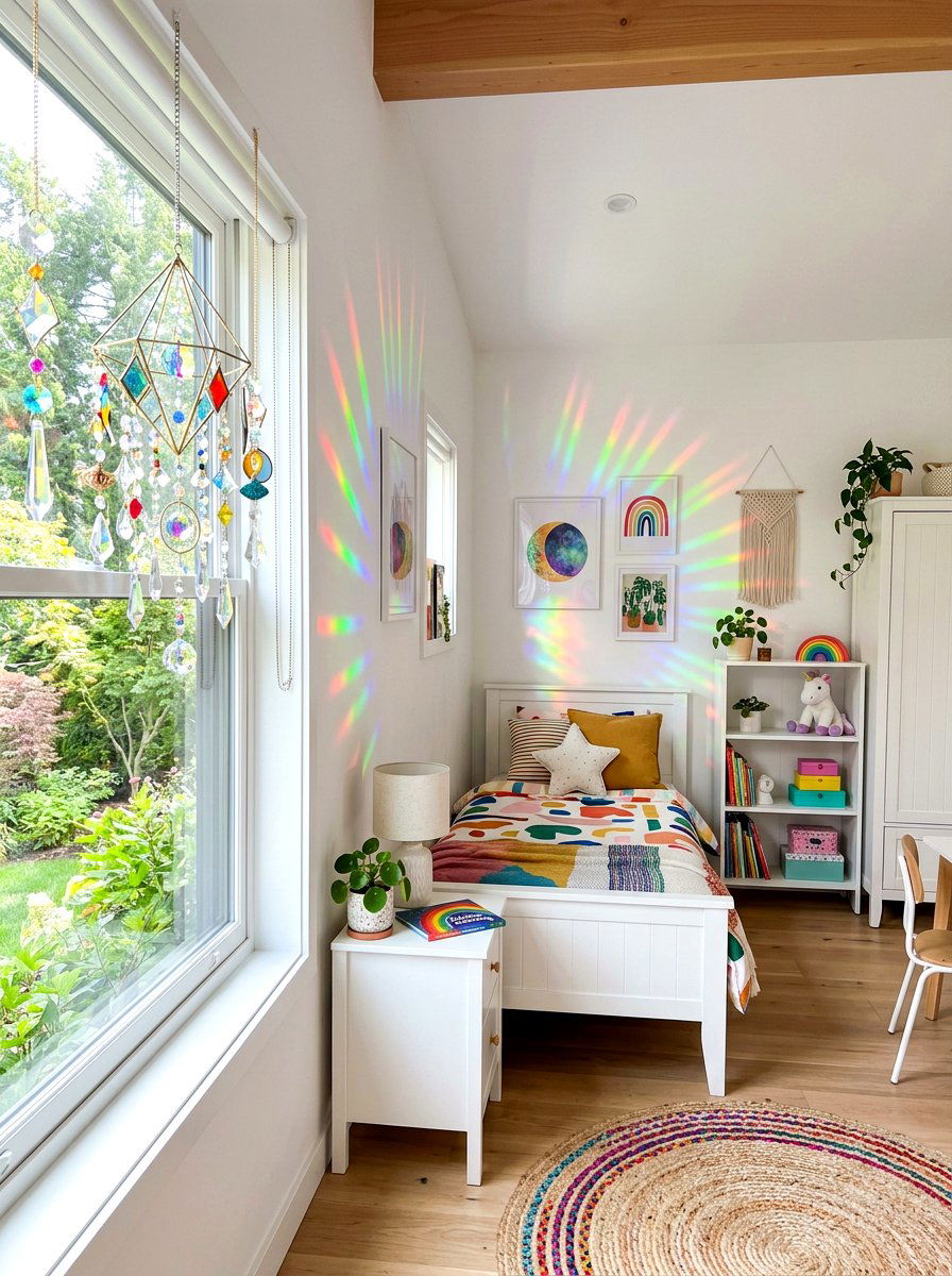 Suncatcher Window Decor - 25 Spring Girl Room Decor Ideas