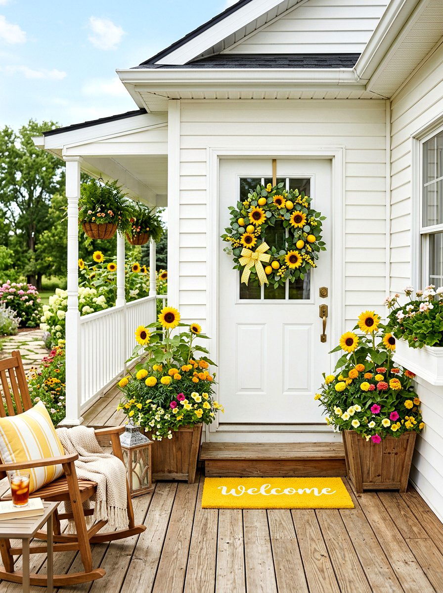 25 Vibrant Spring Lemon Wreath Ideas for Front Doors