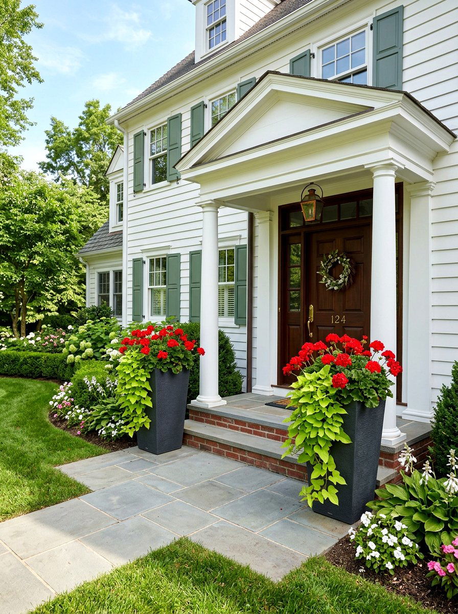 Sunny Doorway Planter - 25 Spring Flower Pot Ideas