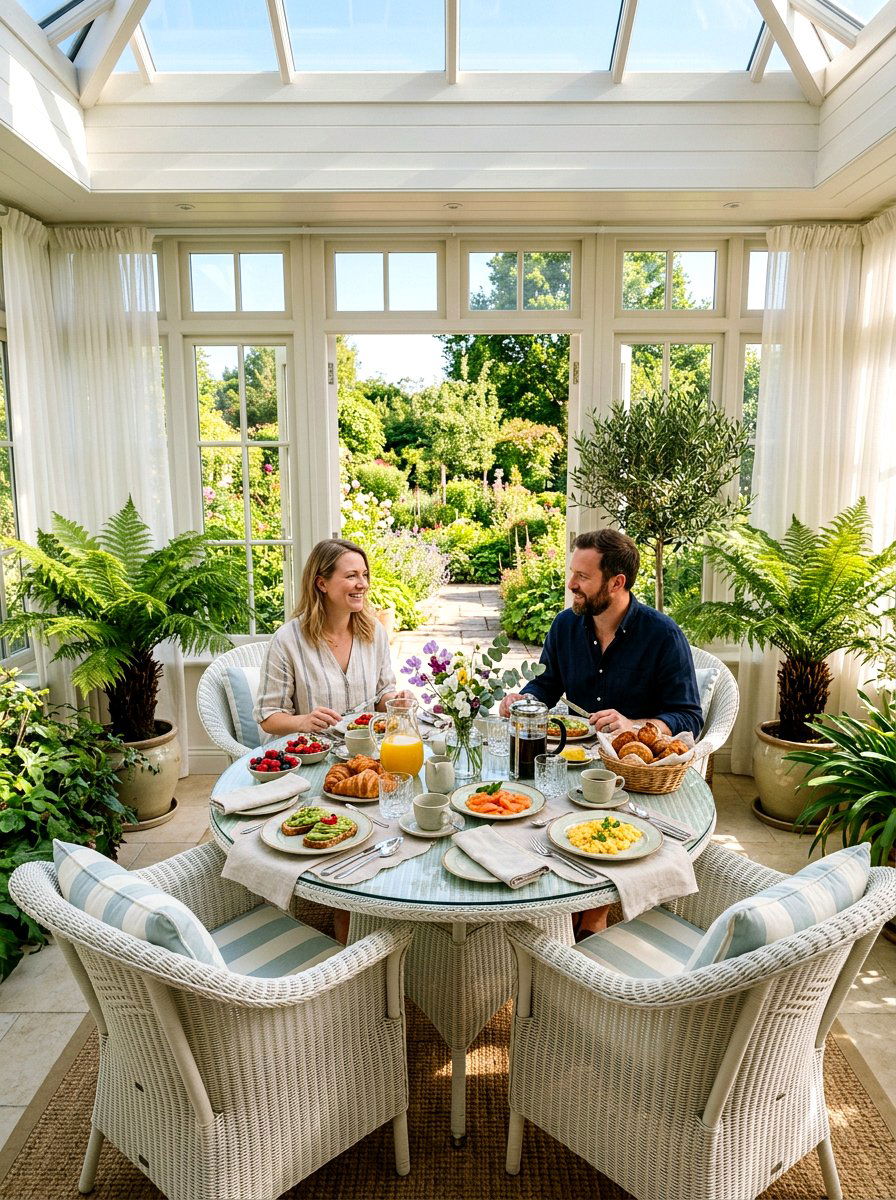 Sunroom Breakfast Brunch - 25 Spring Mother's Day Brunch Ideas