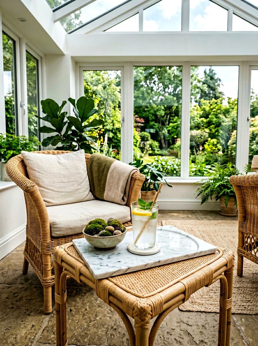 Sunroom Side Table Marble Tray - 25 Spring Marble Tray Decor Ideas