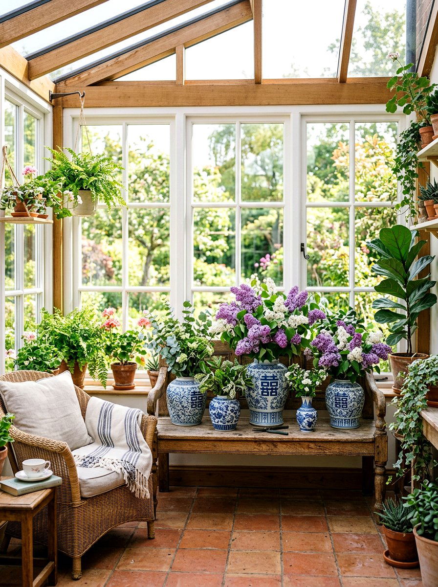 Sunroom ginger jar display - 25 Spring Ginger Jar Decor Ideas