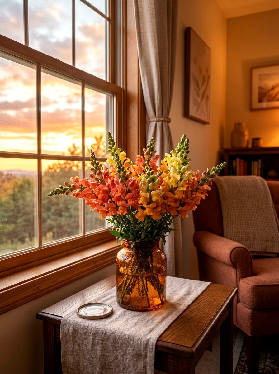 Sunset Colored Snapdragon Mix - 25 Spring Snapdragon Arrangement Ideas