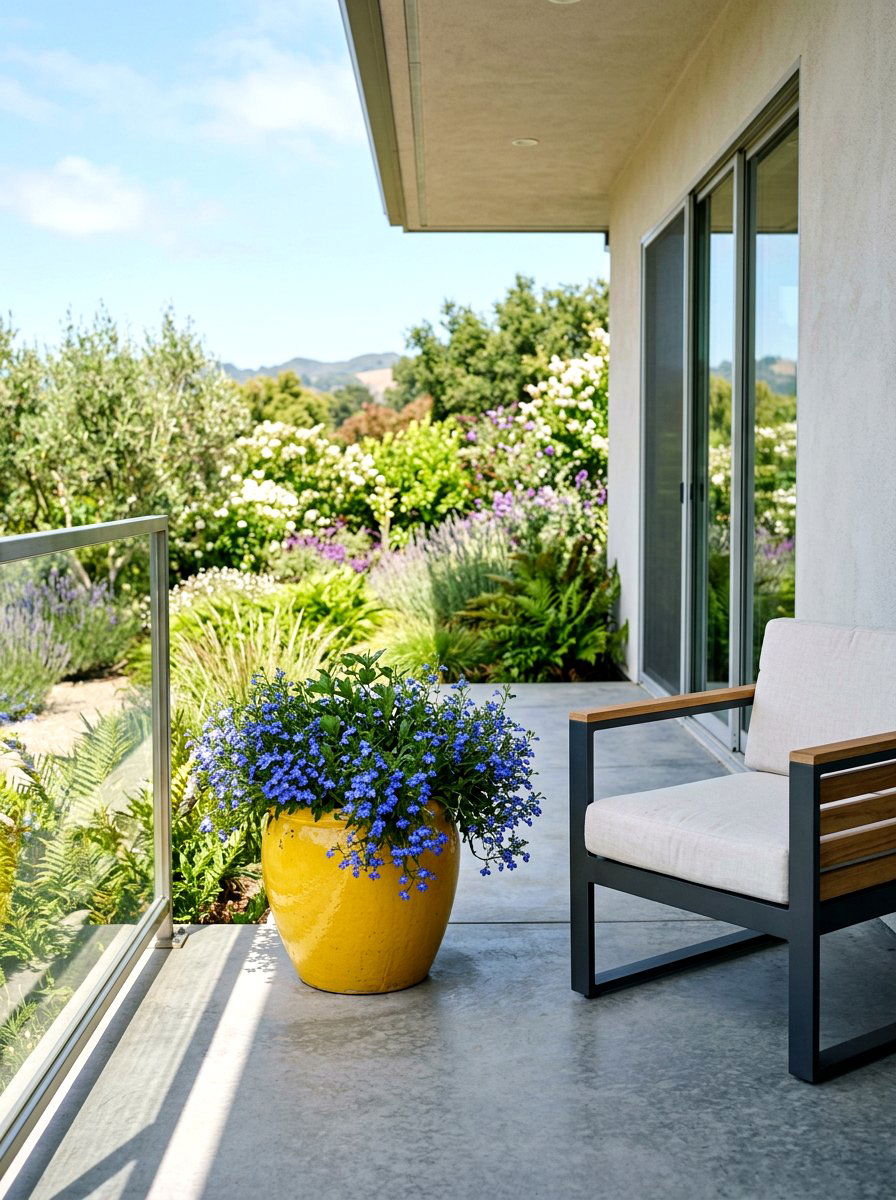 Sunshine Yellow Flower Pot - 25 Spring Painted Pot Ideas