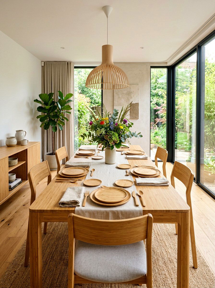 Sustainable Bamboo Table - 25 Spring Table Setting Ideas