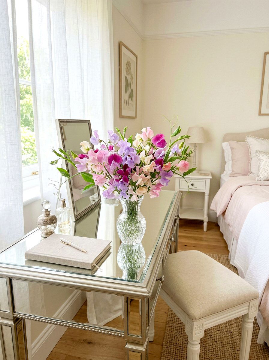 Sweet Pea Arrangement - 25 Spring Flower Bouquet Ideas