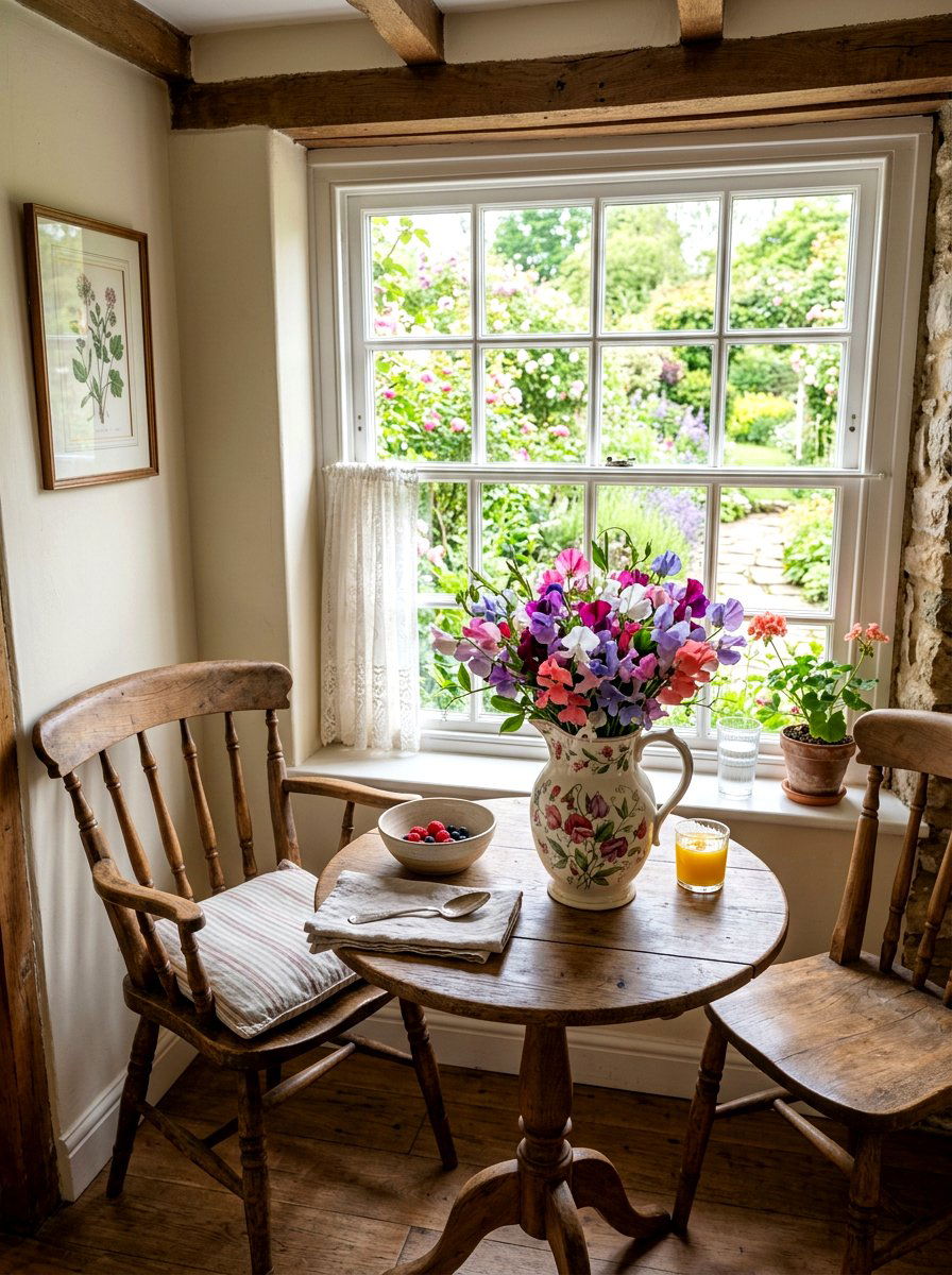 Sweet Pea Pitcher - 25 Spring Flower Arrangement Ideas