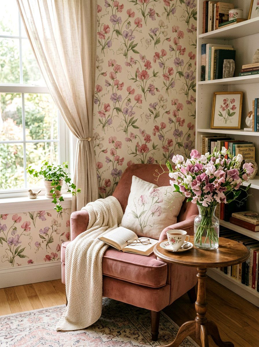 Sweet Pea Scented Display - 25 Spring Bud Vase Arrangement Ideas