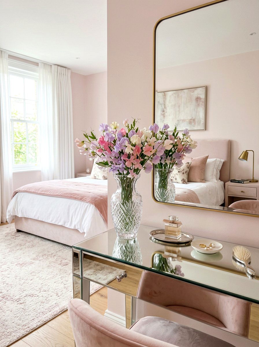 Sweet Peas In Delicate Crystal