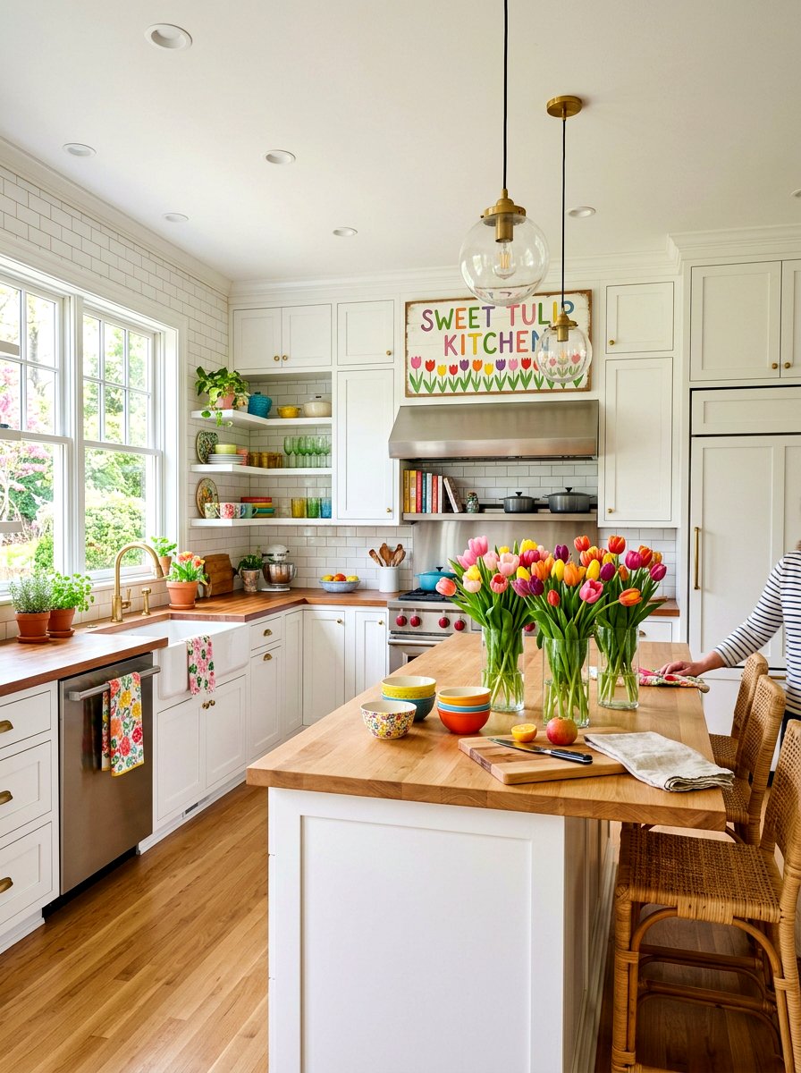 Sweet Tulip Kitchen - 25 Spring Kitchen Sign Ideas