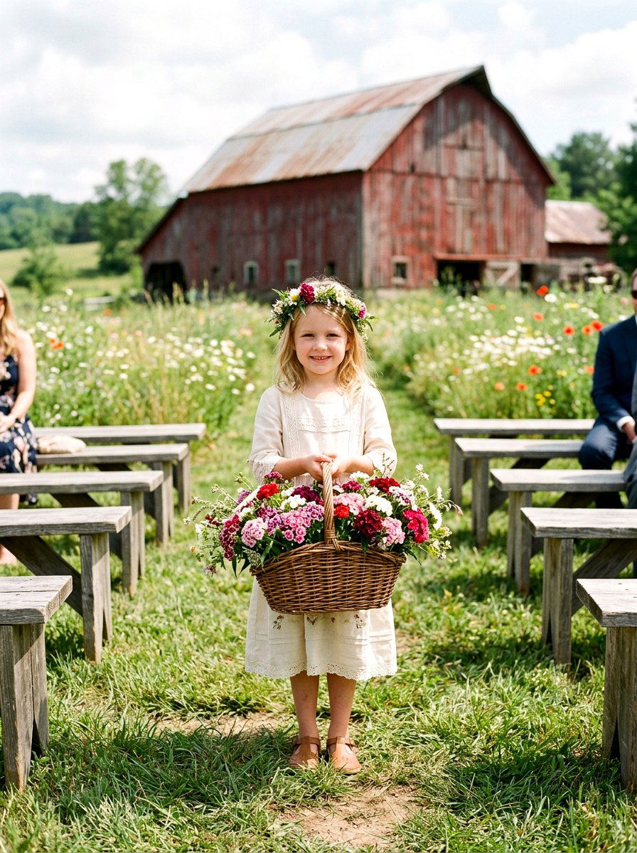 Sweet William Basket - 25 Spring Wedding Flower Ideas
