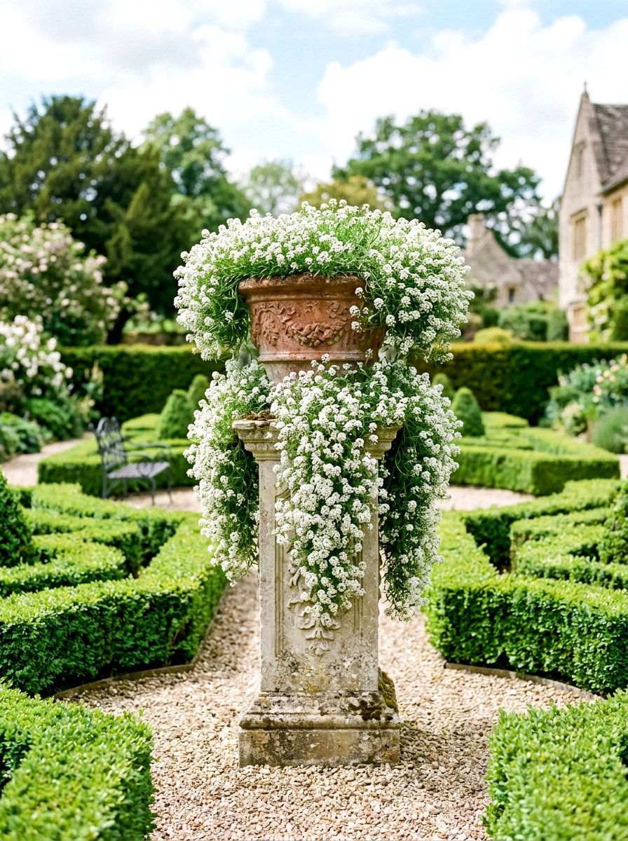 Sweet alyssum planter - 25 Spring Container Garden Ideas