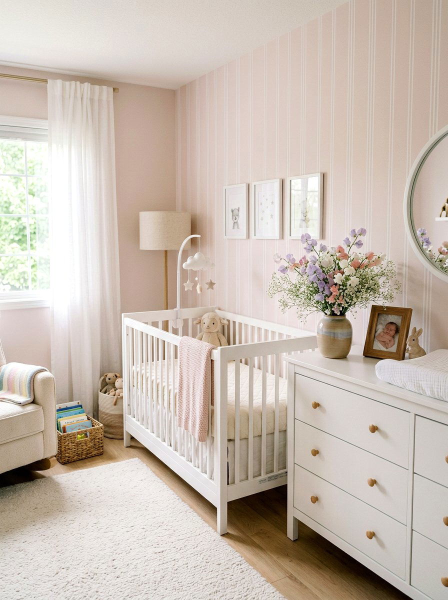 Sweet pea and babys breath mix - 25 Spring Sweet Pea Arrangement Ideas