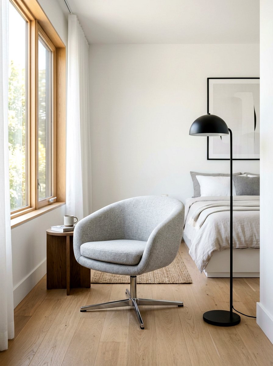 Swivel chair - 25 Spring Bedroom Chair Ideas