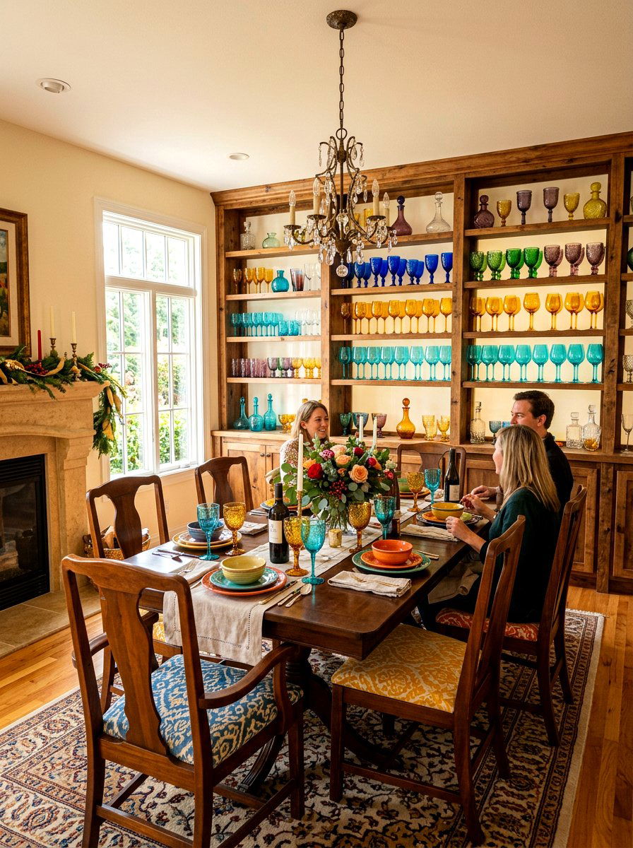 Symmetrical Spring Kitchen Shelf Layout - 25 Spring Open Kitchen Shelf Ideas