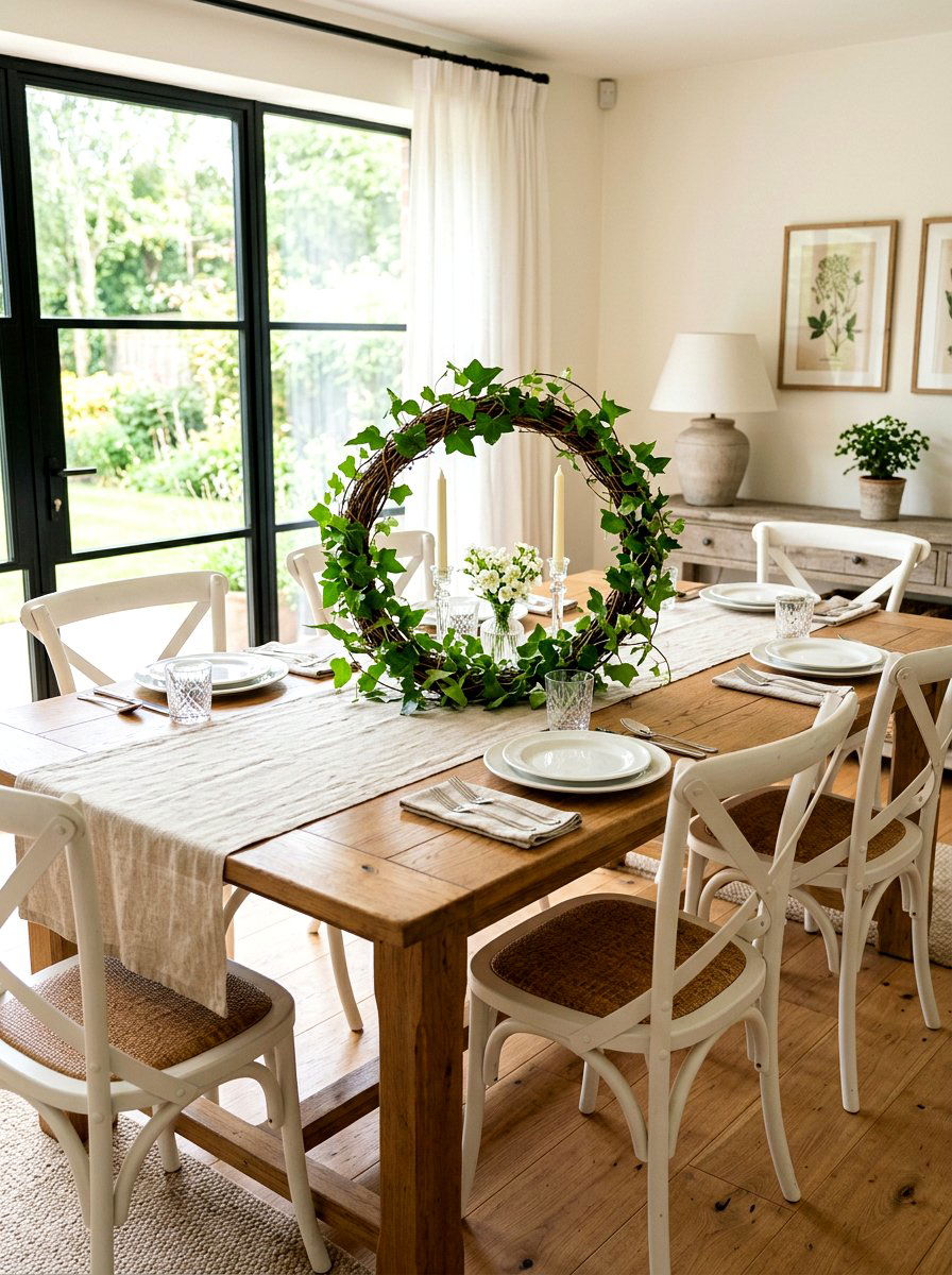 Tabletop Ivy Ring - 25 Spring Ivy Topiary Ideas