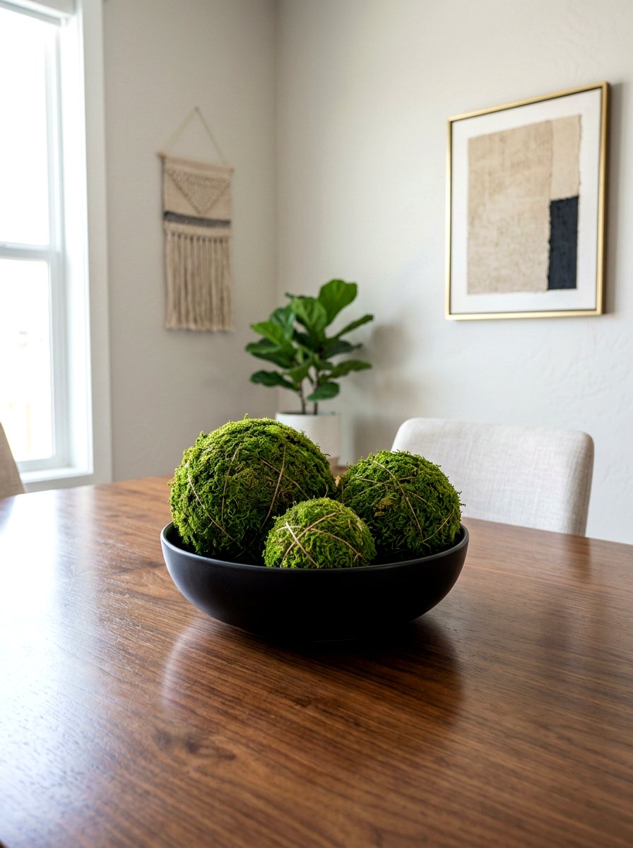 Tabletop Moss Sphere - 25 Spring Moss Ball Ideas